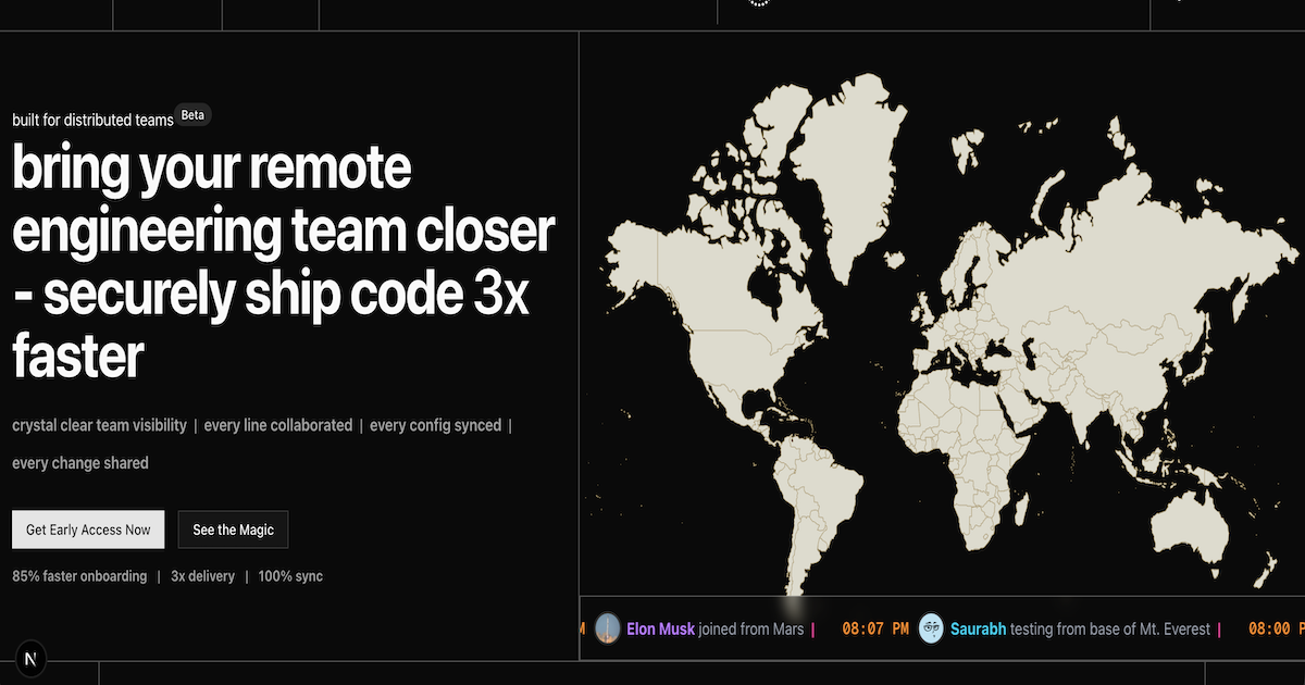 Show HN: Bring remote engineering teams closer